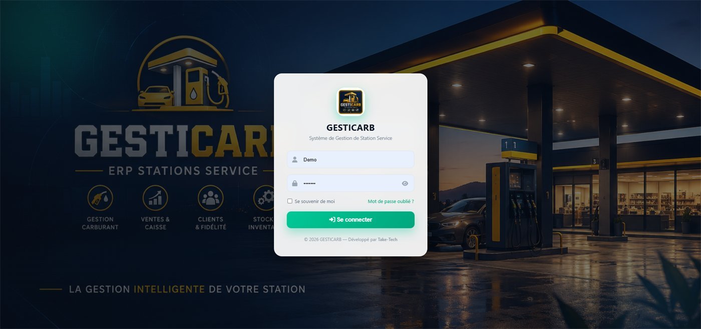 Guide d'utilisation GESTICARB avec sommaire par rubrique